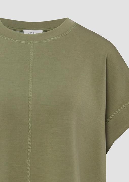Produktbild s.Oliver Sweatshirt Weiches Scuba-Sweatshirt mit überschnittenen Schultern (36)