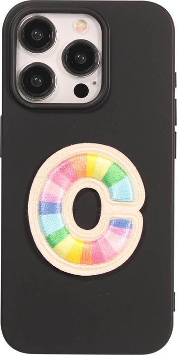 Image du produit PhoneLook Autocollant sticker pour téléphone/tablette/ordinateur brodé en 3D Lettre C