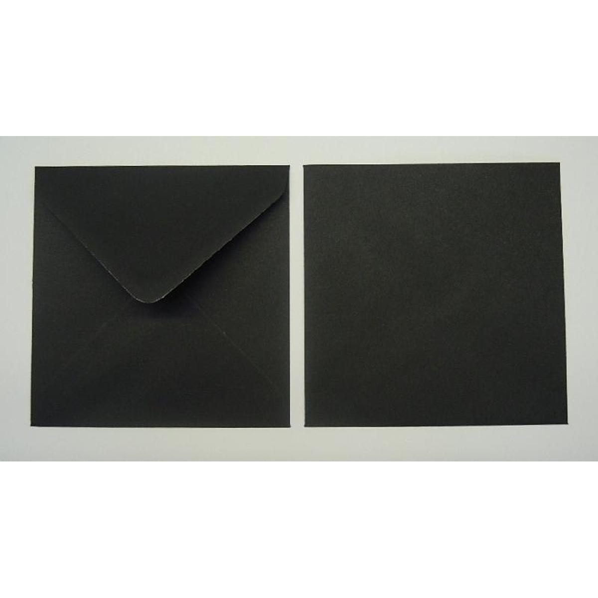 Thumbnail - Blanke, Briefumschlag, Briefumschläge 155x155mm 100g/qm gummiert VE=100 Stück schwarz (100 x)