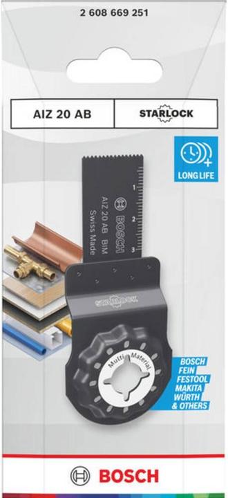 Produktbild Bosch Professional Zubehör AIZ 20 AB Tauchsägeblatt für Multifunktionswerkzeuge