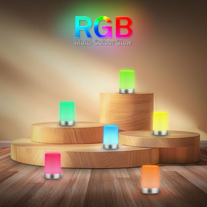 Image du produit Briloner Akku RGB+W LED Tischleuchte, Chrome-matt (280 lm)