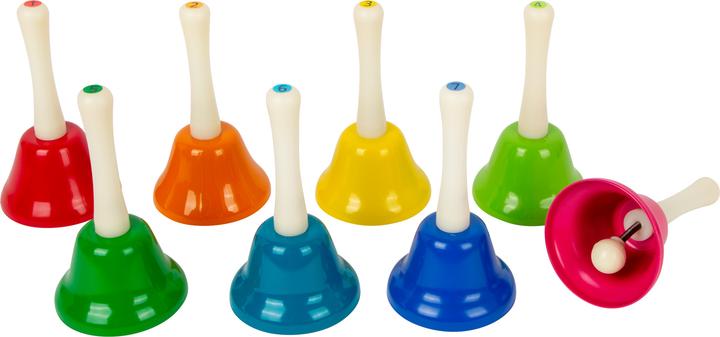 small foot Hand bell set (French, Italian, English, German)