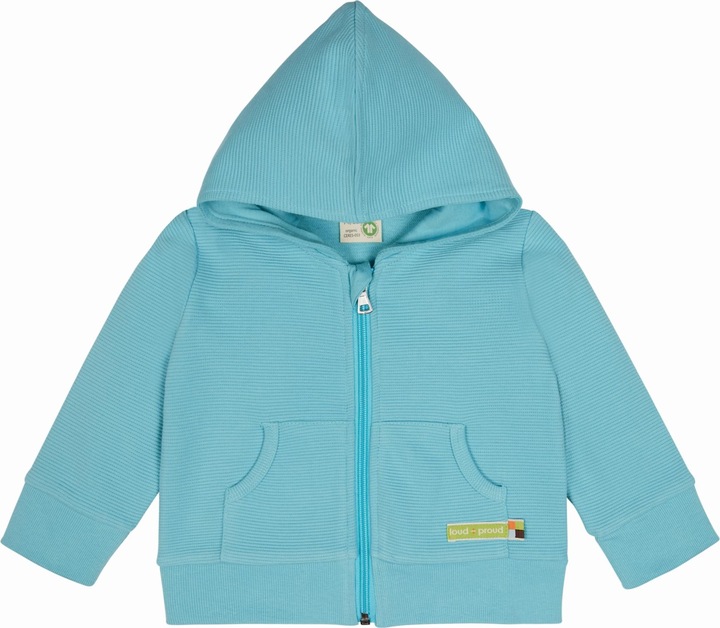 Produktbild loud + proud Kapuzenjacke Rippenstruktur (68)