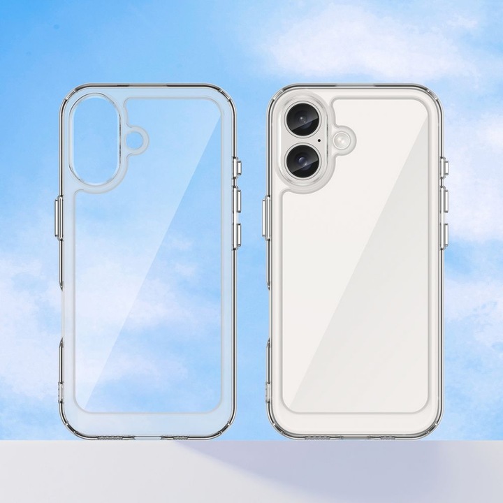 Image du produit Hurtel Outer Space Case avec cadre en gel pour iPhone 16 Plus - Transparent (Apple iPhone 16 Plus)