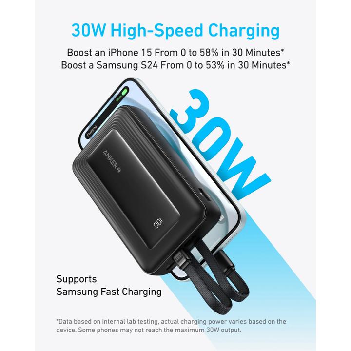 Produktbild Anker PowerCore, 20000mAh, 30W, QC + PD, schwarz A1681G11 (20000 mAh, 30 W)
