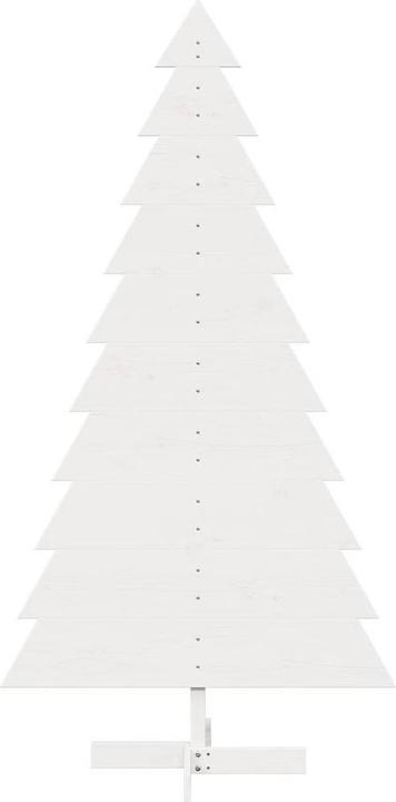 Actual product image VidaXL Christmas tree wood Christmas tree decoration wooden tree white 180cm solid pine wood