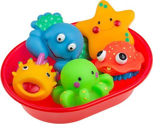 Productafbeelding Tullo Tule Badspeelgoed Zeedieren in Glas 5-delig, 5-9 cm, 125
