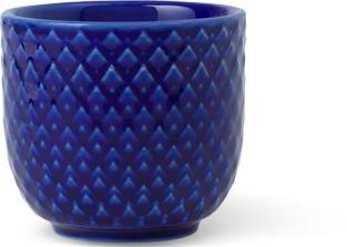 Lyngby Porcelaen - Rhombe Color Eierbecher Ø5 cm - Dunkelblau (1x)
