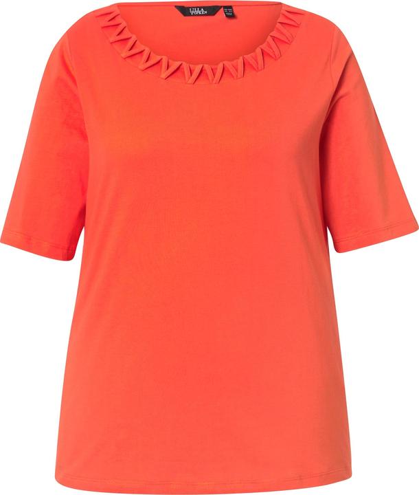 Produktbild Ulla Popken T-Shirt, Flecht-Zierkante, Rundhals, Halbarm (42, 44)