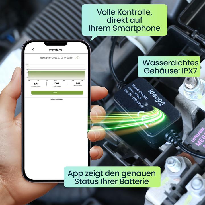 Immagine prodotto Ideoon Monitoraggio della batteria dell'auto