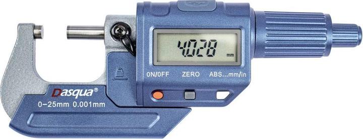 Productafbeelding Dasqua 4230-2005 Digitale externe micrometer met digitaal display 0 - 25mm Aflezing: 0,001mm