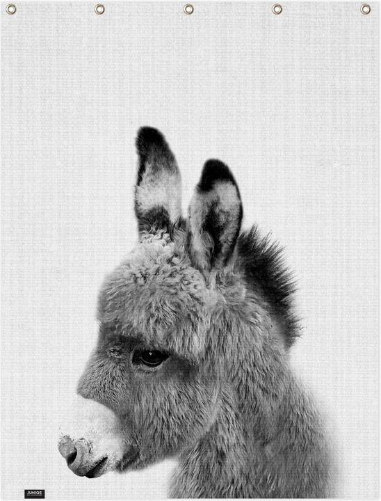 Produktbild Juniqe Esel-Schwarz-Weiss-Fotografie (150 x 200 cm)