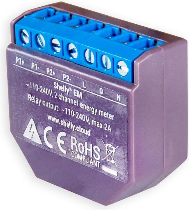 Image du produit Shelly Compteur d'énergie WiFi EM (Actionneur analogique)