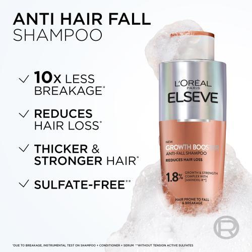 Produktbild L'Oréal Paris Elseve Growth Booster Anti-Fall Shampoo (200 ml, Flüssiges Shampoo)