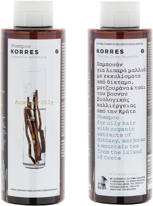 Actual product image Korres Liquorice & Urtica (250 ml, Liquid shampoo)
