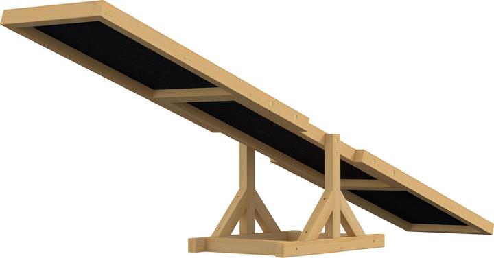 Produktbild PawHut Hundewippe Tannenholz Gelb (Agility)