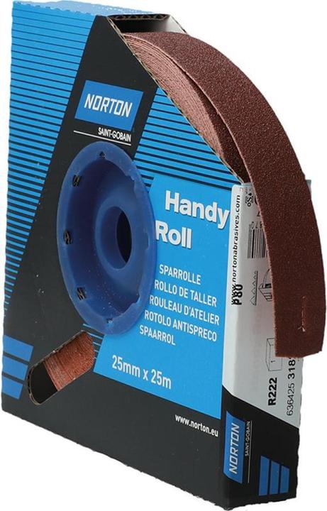 Actual product image Norton Economy roll R222 25mmx25m P80 (P80)