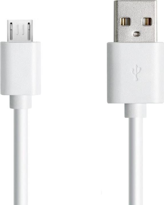Actual product image PowerGuard Short micro USB cable white 25cm (USB 4.0)