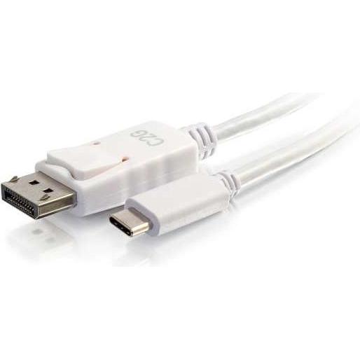 C2G 0.9m (3ft) USB C to DisplayPort Adap (USB Typ-C, 90 cm), Data + Video Adapter, Weiss