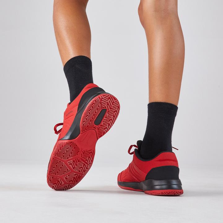 Produktbild Artengo Kinder Tennisschuhe mit Schnürsenkel - TS Strong Jr rot (38)
