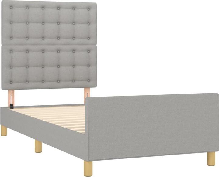 Image du produit vidaXL Bettgestell mit Kopfteil (90 x 200 cm)