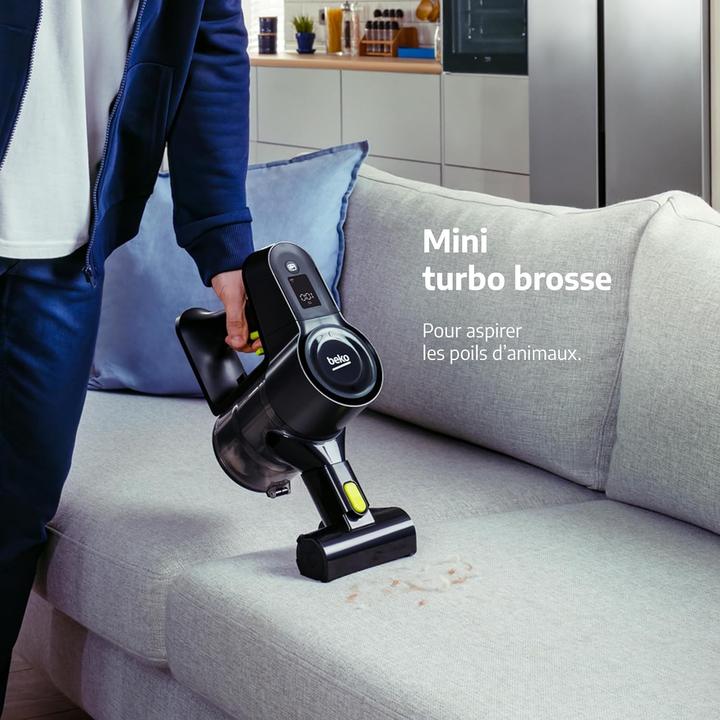 Actual product image Beko VRT84225VI - Draadloze steelstofzuiger - 100 AirWatts - 3 snelheden - LED-scherm - Grijs