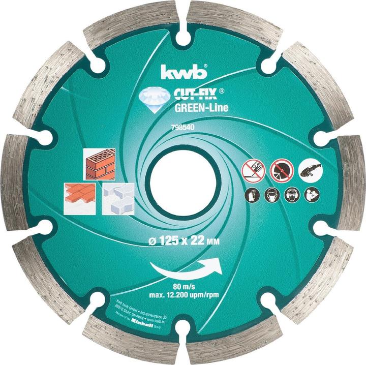 Produktbild kwb Diamant-Trennscheibe Greenline 125