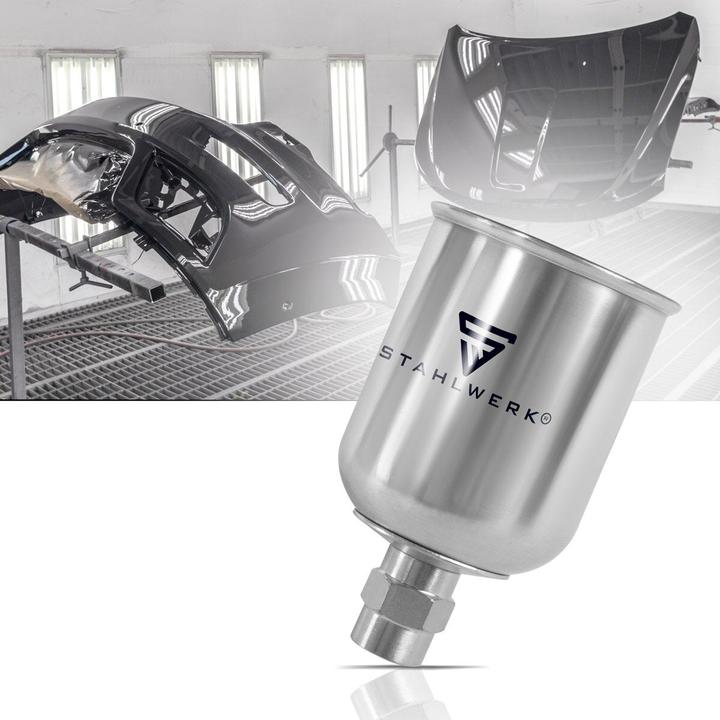 Produktbild Stahlwerk Alu Fliessbecher 125 ml Farbbecher für Lackierpistole