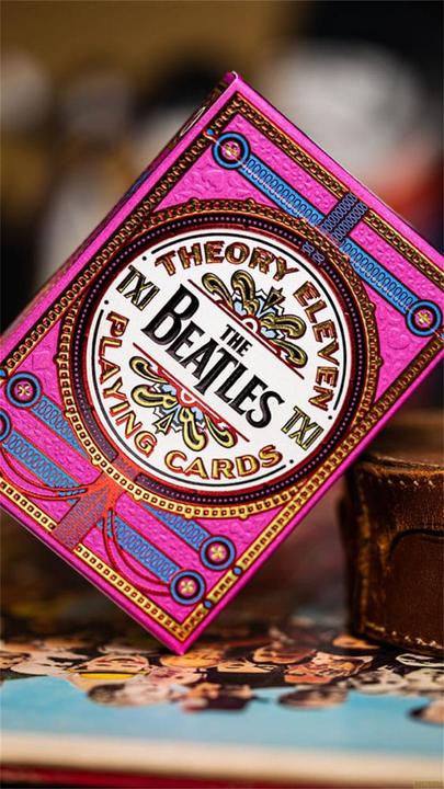 Image du produit Theory11 Cartes à jouer The Beatles version rose (Anglais)