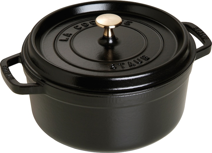 Staub Cocotte (20 cm, Casserole + Stewpot, Cast iron, Enamel)