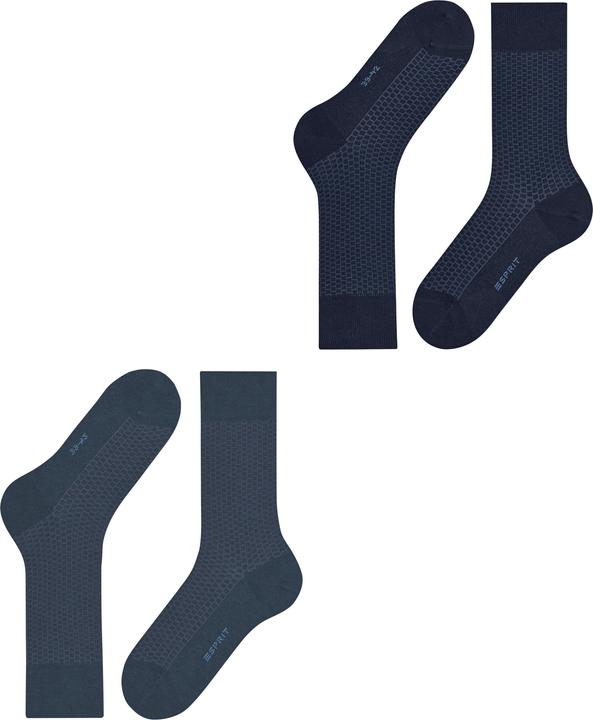 Produktbild Esprit Illusional Grid 2-Pack Herren (2er Pack, 43 - 46)