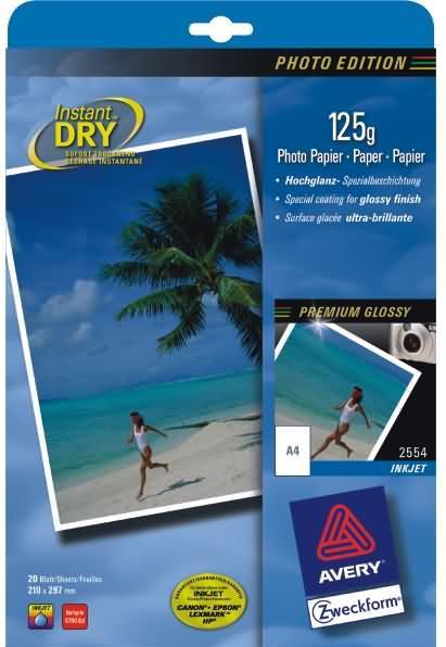 Produktbild Avery Classic Inkjet Fotopapier (125 g/m², A4, 20 Stk.)
