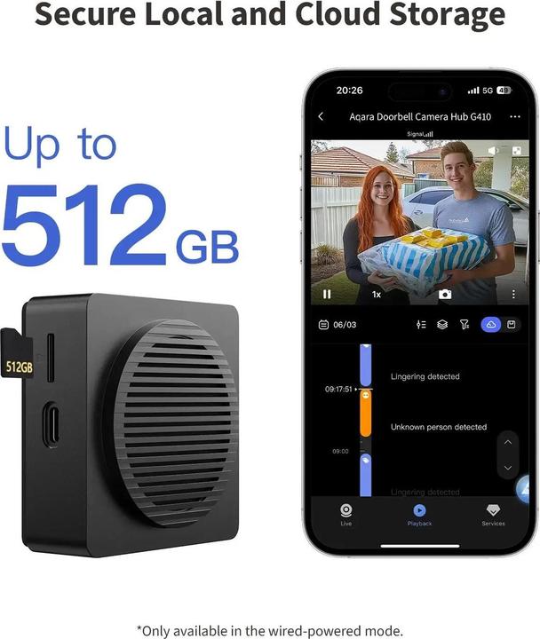 Actual product image Aqara Smart Video Doorbell G410 (Wi-Fi)