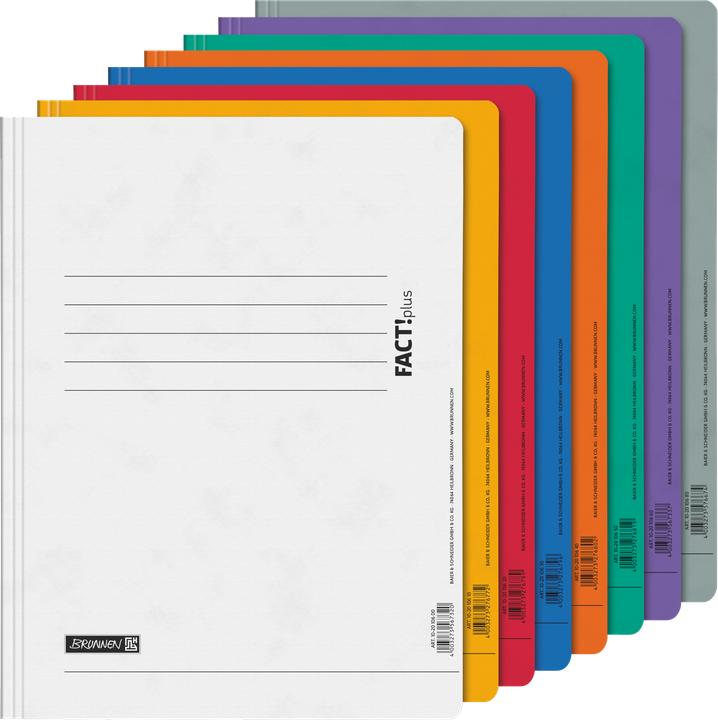 Produktbild Brunnen 8 Schnellhefter FACT!plus Karton farbsortiert DIN A4 (A4, 8x)