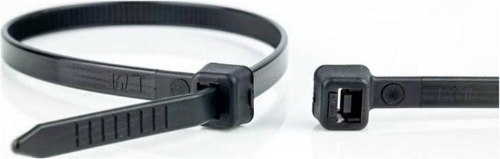 Produktbild WKK 5644 Kabelbinder 370 mm 7.60 mm Schwarz Hitzestabilisiert, UV-stabilisiert (Kunststoffkabelbinder, 370 mm)
