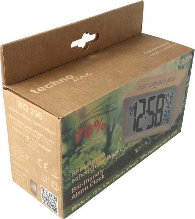 Actual product image Technoline Quartz alarm clock WQ 296 illuminated