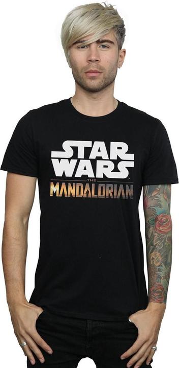 Actual product image Star Wars Mens The Mandalorian Logo T-Shirt (5XL)