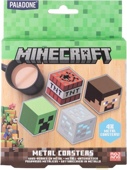 Produktbild NoName Minecraft Metal Coasters (4x)