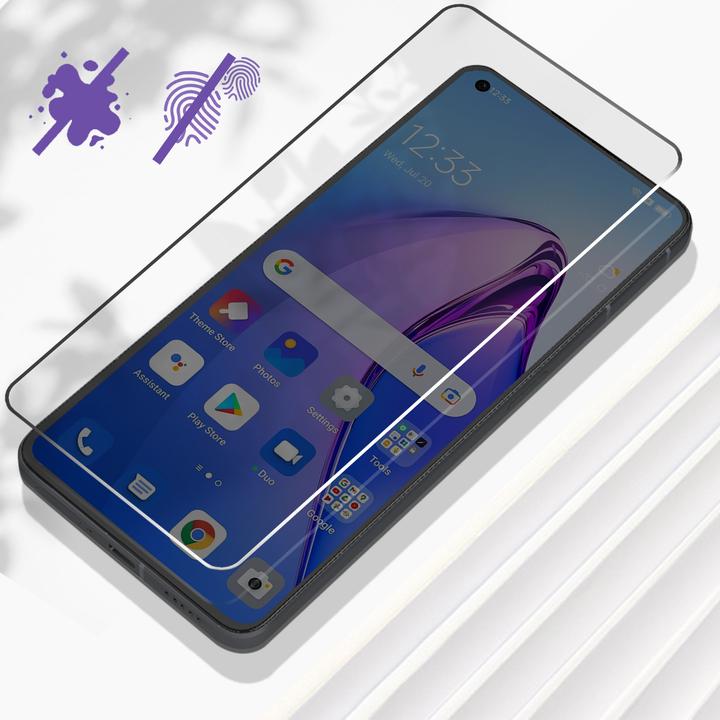 Produktbild Avizar 9H Härtegrad Glas-Displayschutzfolie (1 Stück, Oppo Reno 8 5G)