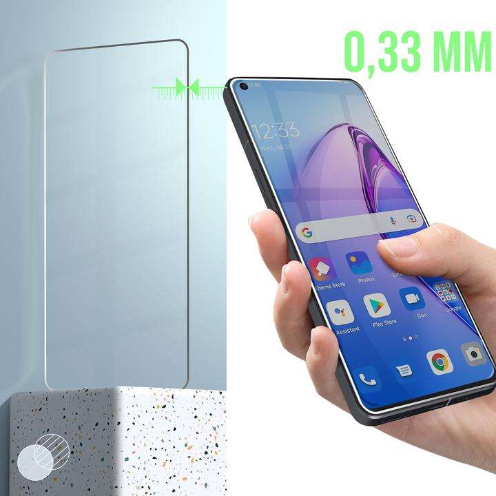 Produktbild Avizar 9H Härtegrad Glas-Displayschutzfolie (1 Stück, Oppo Reno 8 5G)