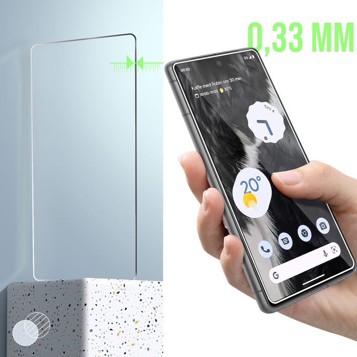 Produktbild Avizar 9H Härtegrad Glas-Displayschutzfolie (1 Stück, Google Pixel 7)