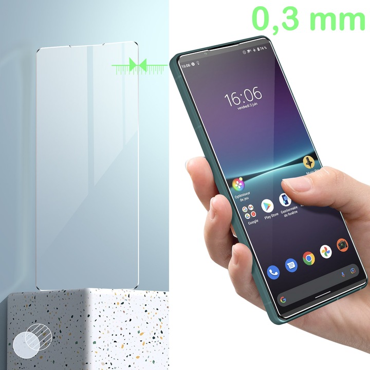 Actual product image Avizar 9H hardness glass display protection film (1 Piece, Sony Xperia 5 IV)