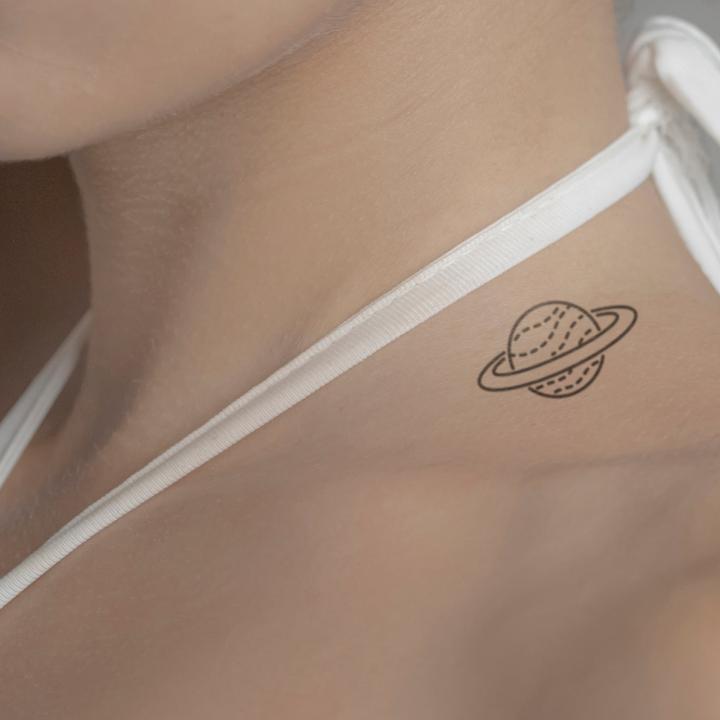 Produktbild minink Temporäres Tattoo – Planet Saturn