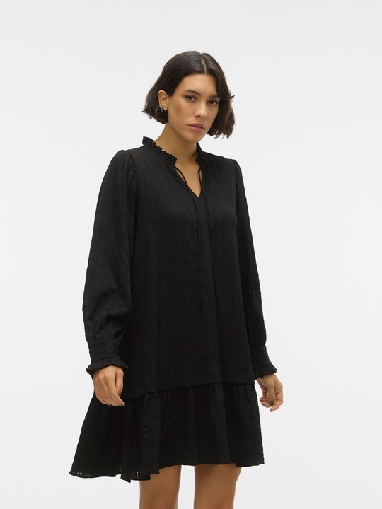 Produktbild Vero Moda Normal geschnitten Hoch geschlossen Ärmelbündchen mit Knopf Kurzes Kleid Kleid (XS)