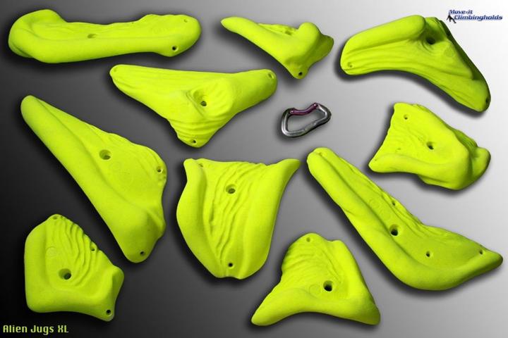 Actual product image Move It Climbingholds Alien Jugs XL Climbing Handles Set (Orange)