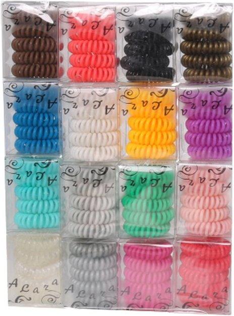 Image du produit A&A Câbles téléphoniques 16 différents. couleurs à 5 élastiques (Élastiques à cheveux)