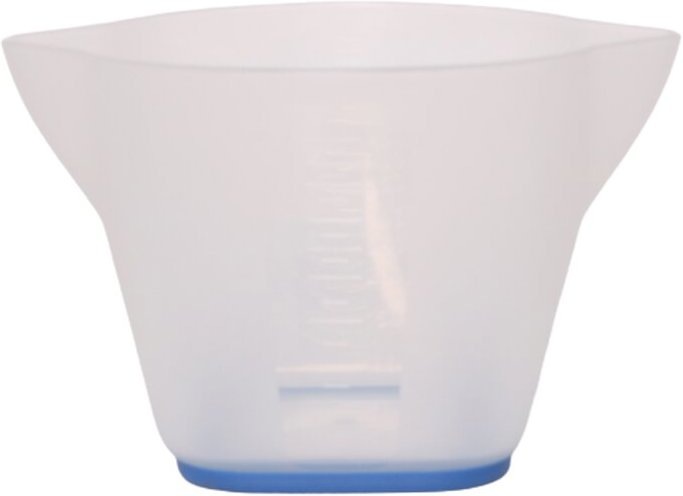 Produktbild Comair Messbecher 450ml transp. blau Fuss rubberrzed