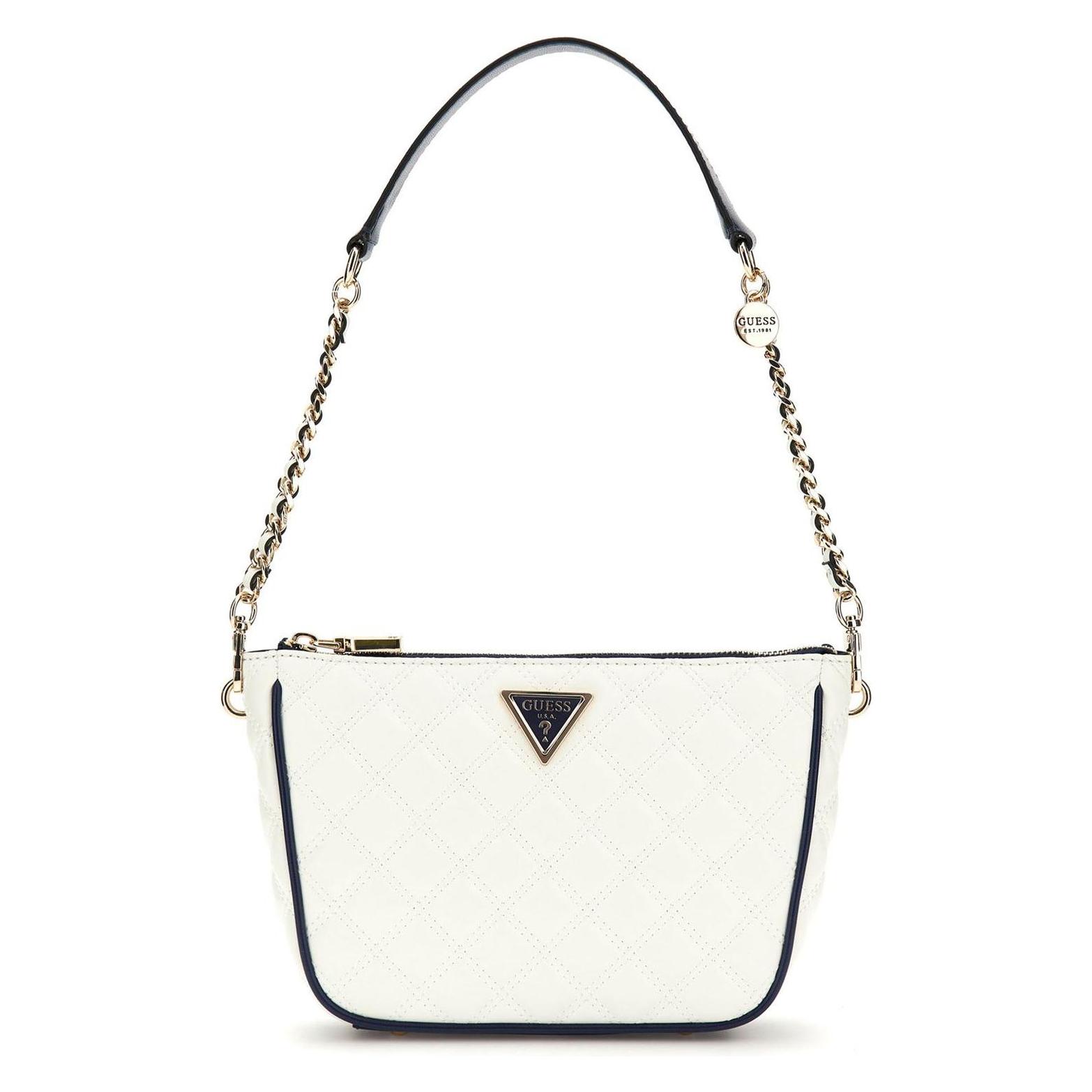 Guess, Damen, Handtasche, Cruise Vibe Top Zip Shoulder Bag, Weiss