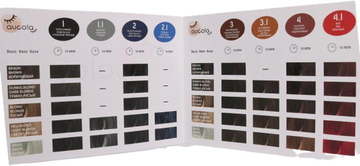 Immagine prodotto Aucola Tabella dei colori A6 per il colore delle ciglia e delle sopracciglia