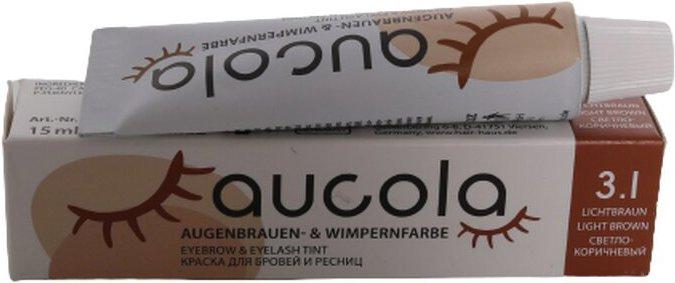 Actual product image Aucola Eyebrow & Lash Colour 3.1 light brown 15ml